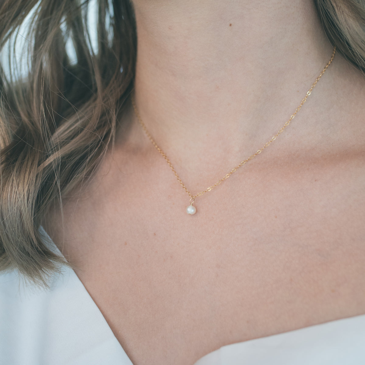 Petite Pearl Pendant Necklace – Evorly
