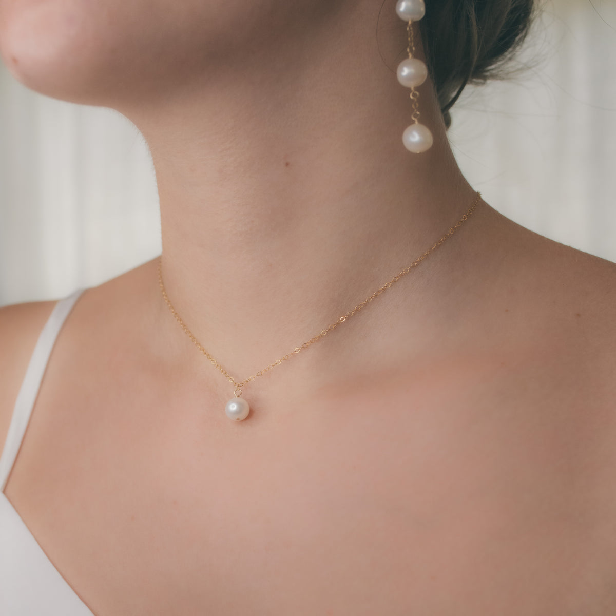 Pearl Back Necklace - Bridal Wedding Necklace for Open, Low Back Dress –  Evorly