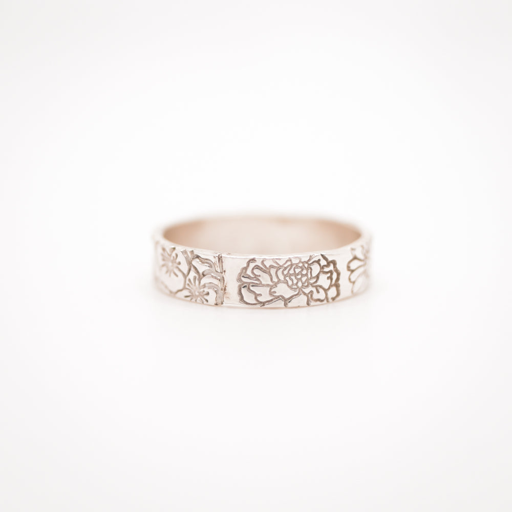 
                  
                    Thick Birth Flower Ring
                  
                