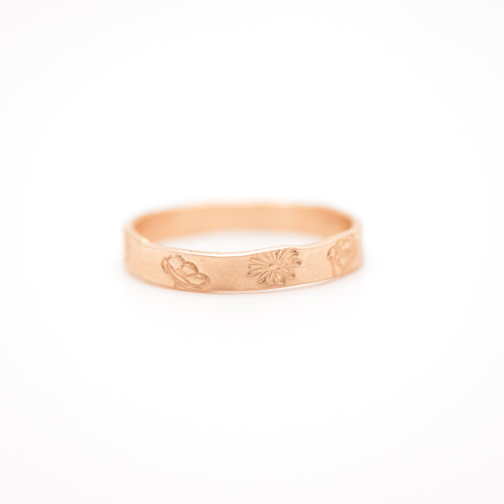 Birth Flower Eternity Ring