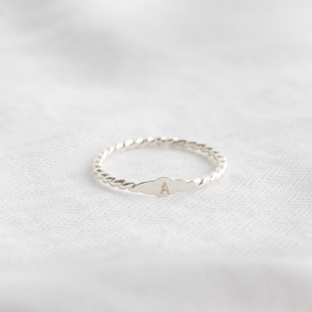 Rings with initials cheap hotsell